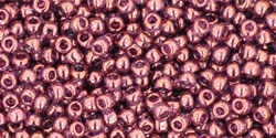 11/0 Toho 11TO201 Round Gold_Lustered Amethyst - 10 Grams