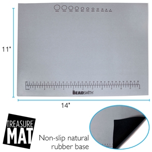 Treasure Bead Mat - 11x14 Non-Slip with Laser-Printed Measurements