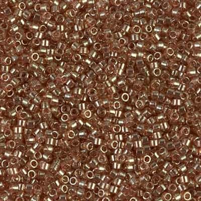 Miyuki Delica Seed Beads 5g 11/0 DB0102 TL Faded Rose/Gold