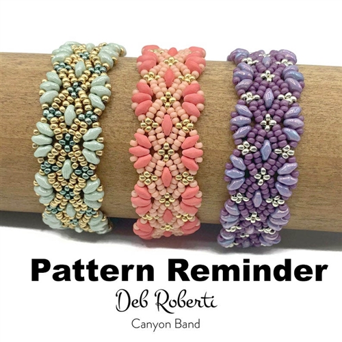 Deb Roberti's Canyon Band Bracelet Pattern Reminder