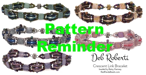 Deb Roberti's Crescent Link Bracelet Pattern Reminder
