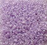 Twin Bead 2.5X5mm Crystal Pale Lilac Pearl - Approx 23 gram tube