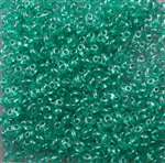 Twin Bead 2.5X5mm Crystal Green Aqua Pearl - Approx 23 gram tube
