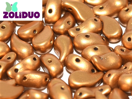 ZoliDuo-K0174-R - ZoliDuo 5x8mm - Brass Gold - Right Version - 12 count