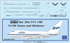 1:200 Boeing 747SP Windows, Door & Details