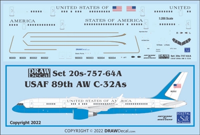 1:200 United States of America (VIP) Boeing C-32A (757-200)