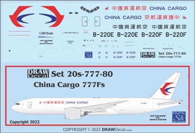 1:200 China Cargo Airlines Boeing 777-2F