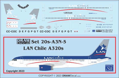1:200 LAN Chile Airbus A.320