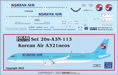 1:200 Korean Air Airbus A.321NEO
