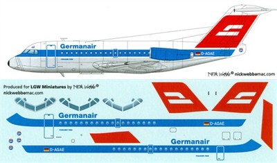 1:144 Germanair F.28-1000