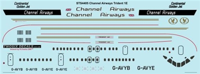 1:144 Channel Airways HS.121 Trident 1E