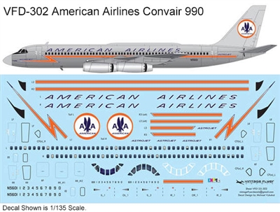 1:135 American Airlines (final cs) Convair 990