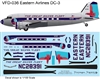 1:72 Eastern Airlines (early cs) Douglas DC-3 (Esci or Italeri Kit)