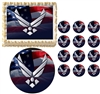 United States AIR FORCE Military Edible Cake Topper Frosting Sheet - All Sizes!