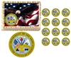 United States Army Seal Eagle Military Edible Cake Topper Frosting Sheet - All Sizes!