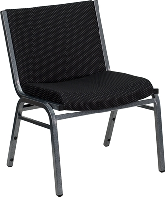 HERCULES SERIES 1000 LB. CAPACITY BIG AND TALL EXTRA WIDE BLACK FABRIC STACK CHAIR