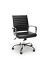 RIBBED LEATHER EXECUTIVE CHAIR