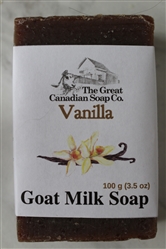 Vanilla Goat Milk Soap - 98% Natural - Rectangle Bar 100 g (3.5 oz)