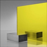 1/8"-Thick 18" x 24" Yellow Colored Plexiglass Acrylic Mirror #2208