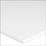 1/16"-Thick 12" x 48" - HDPE Smooth 2 Sides - Natural White 
