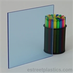 1/8" x 18" x 24" Fluorescent Acrylic Plexiglass: Blue