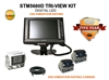 COMMERCIAL DUTY 5.6" TRI-VIEW REAR VIEW BACK UP CAMERA KIT
