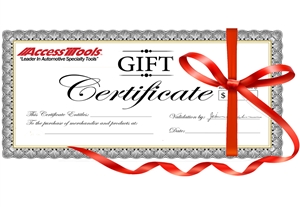 An excellent gift for any special occasion, a Gift Certificate allows an individual to pick out whichever tool they may need.