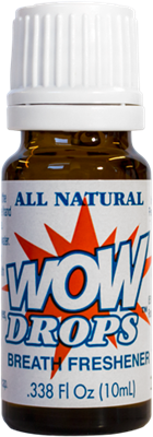 WOW Drops Breath Freshener: Bottle / Liquid: .338 Fluid Ounces