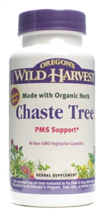 Chaste Tree: Bottle / Organic, Non-GMO Gelatin Capsules: 90 Capsules