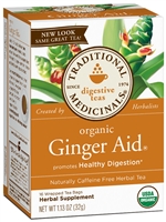 Organic Ginger Aid: Boxed Tea / Individual Tea Bags: 16 Bags