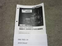 088700114 Bad Boy Mowers Part - 088-7001-14 - 2014 Diesel Owner's Manual