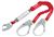 PRO Pack Elastic 100% Tie-Off Shock Absorbing Lanyard with Snap Hook/Steel Rebar Hook | 1342125