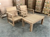 Melaya Deep Seating Chairs Set w/ Coffee Table