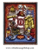 Fireman Blanket, throw, Firefighter Pride emblem