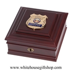 Police Force Keepsake Box,High Quality,First Responder, Law Enforcement Officers, Fraternal Order of Policemen, Chief of Police, Made in USA of America, Keepsake case box, from Official White House Gift Shop, Washington D.C.gifts.