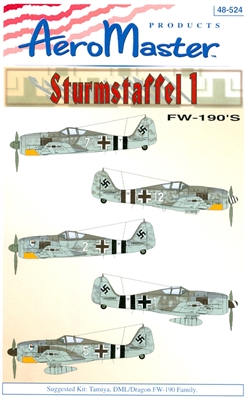 AeroMaster 48-524 - Sturmstaffel 1 Fw-190's