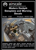 AirScale 32-DAN - Modern Cockpit Dataplate and Warning Decals