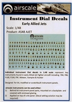 AirScale 48-AJET - Instrument Dial Decals for Early Allied Jets