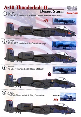 Print Scale 48-210 - A-10 Thunderbolt II, Part 1, Desert Storm