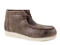 Roper Men's Gum Sole Chukka Brown Shoe