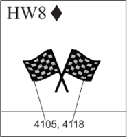 Katzkin Embroidery - Racing Checkered Flags, EMB-HW8