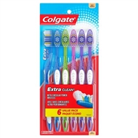 Colgate Extra Clean Toothbrushes 6 Soft Brushes
