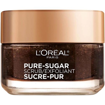 LOreal Pure Sugar Scrub Resurface  Energize Kona Coffee 1.7oz / 48g