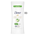 Dove Advanced Care Go Fresh 48 Hour Deodorant Cool Essentials 2.6oz / 74g 3 Packs