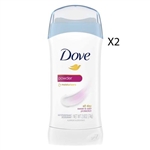 Dove Invisible Solid Deodorant Powder 2.6oz / 74g 2 Packs