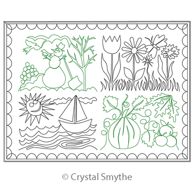 Four Seasons Placemat Set by Crystal Smythe.