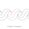 Digital Quilting Design Curvy Sash or Panto by Karen Thompson.