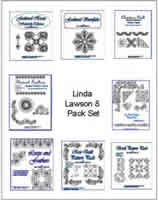 Digital Quilting Design Linda Lawson 8 Pack Set by Linda Lawson.