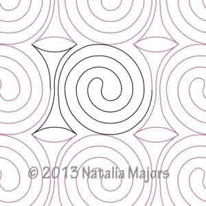 Digital Quilting Design Licorice Twist by Natalia Majors.