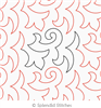 Digital Quilting Design Fleur de Swirl by Splendid Stitches.